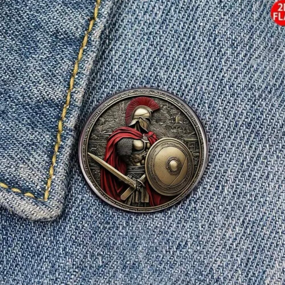 NEW - ARMOR OF GOD Stainless Steel PIN BROCH - EPH6:13-17 - Picture 4 of 6